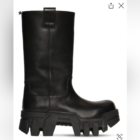 Bulldozer leather combat boots - Picture 1 of 4